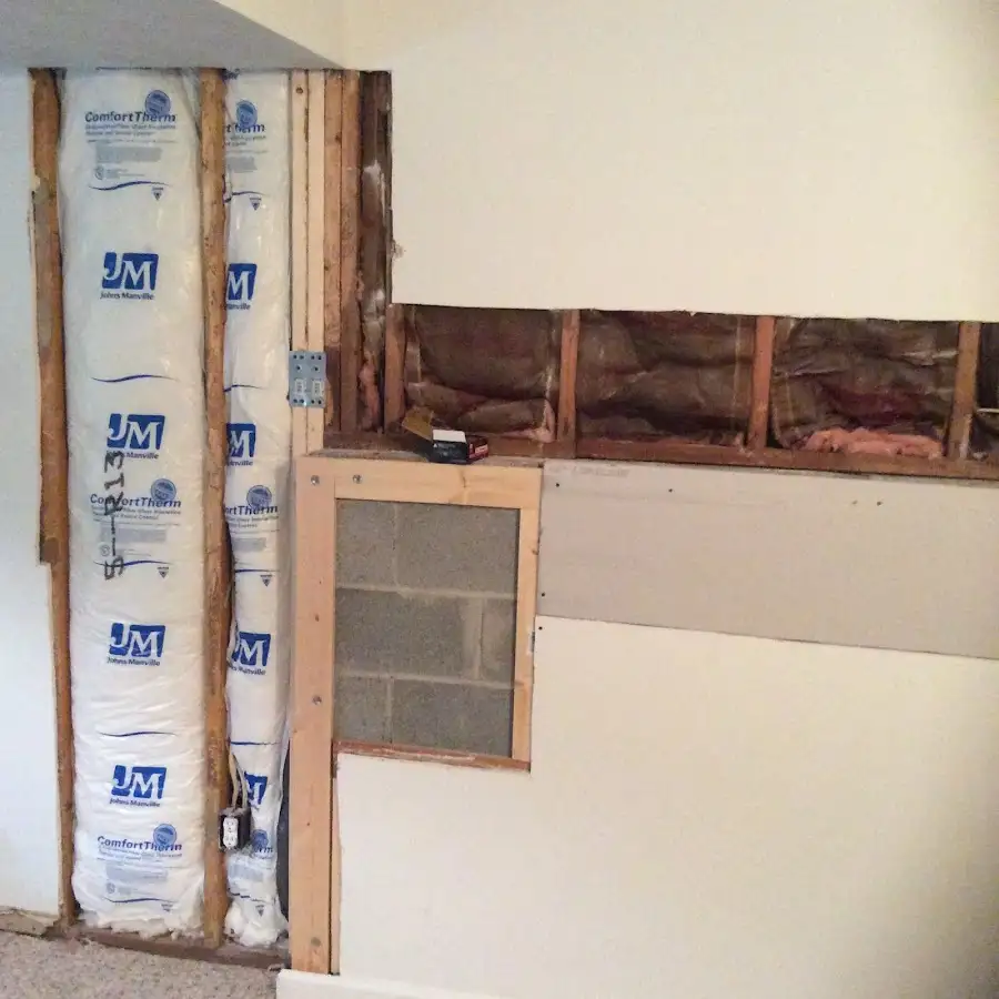 Wall insulation replacement during Odor Removal & Deodorization in Huntington Woods